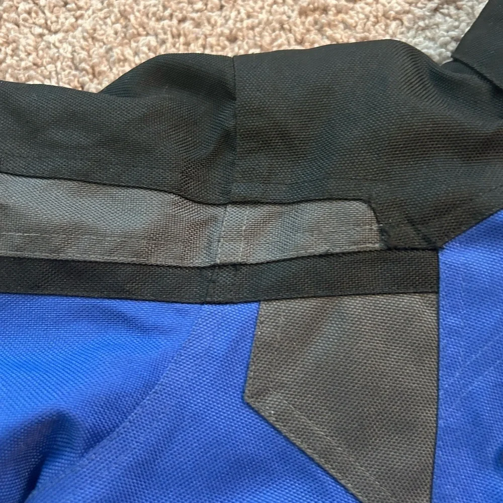 Falls Creek Boys Blue,Black & Gray Heavy Full Zip Velcro Jacket Pockets  Size 7